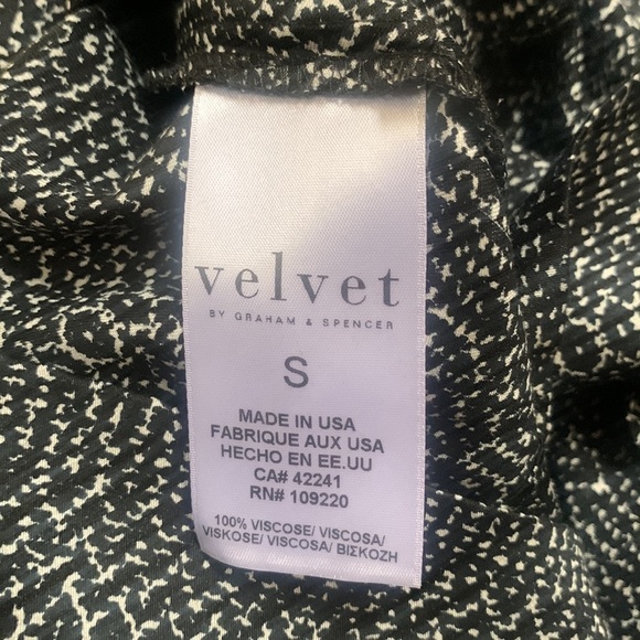 Anthropologie Velvet by Graham & Spencer Black Print One Shoulder Shift Dress S - Picture 12 of 16